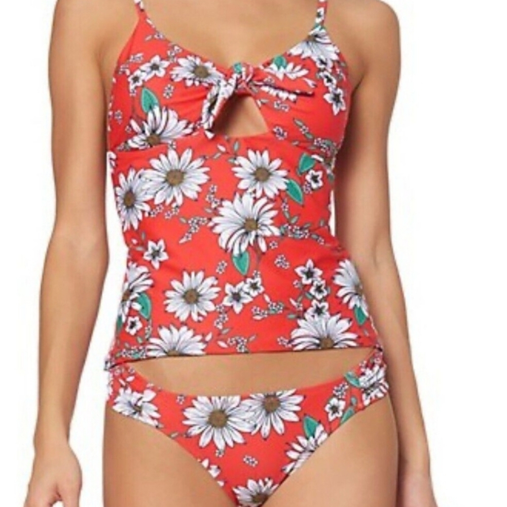 ☀️Jessica Simpson 2 PC Sunflower Floral tankini swimsuit